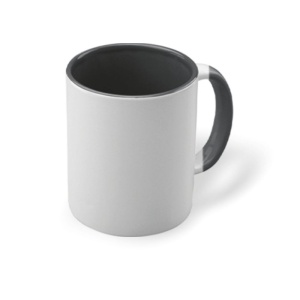 Cană ceramică 7076N, 320 ml, albă cu interior negru