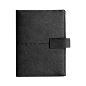 Agendă de lux Canoa Negru, 15 x 21 cm