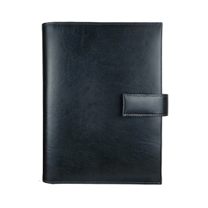 Agendă din piele Nazareno Gabrielli nero, 15x21 cm