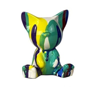 Decorațiune pentru casă, pisică A114-03, H 11 cm X L 10 cm