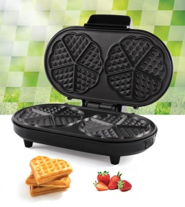Aparat de facut gofre Heinner Copper Crown HWF-1000CR, 1000W, placi cu invelis antiaderent, Negru aramiu - Img 4