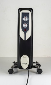 Calorifer electric Floria ZLN3666,Negru 2500 W, 11 elementi, 3 trepte de putere, Termostat reglabil, Protectie supra-incalzire, Indicator luminos, - Img 2
