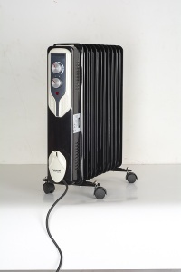 Calorifer electric Floria ZLN3666,Negru 2500 W, 11 elementi, 3 trepte de putere, Termostat reglabil, Protectie supra-incalzire, Indicator luminos, - Img 5