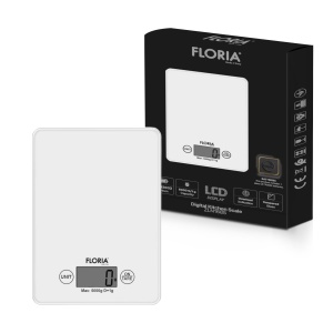 Cantar bucatarie digital Floria ZLN1685, 5 kg, Alb - Img 4