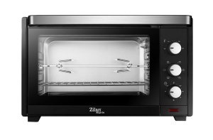 Cuptor electric Zilan ZLN1024 Rozerin, Convectie, 2000 W, 45 Litri, Temperatura Reglabila, Geam Duble, Negru - Img 2