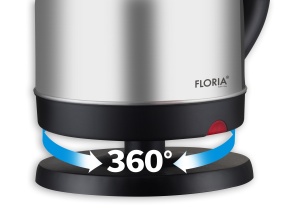 Fierbator electric Floria ZLN4902 Gri, putere 1500W, capacitate 2 L, indicator luminos - Img 3