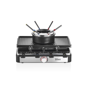 Gratar electric cu fondue Zilan ZLN8856, raclette, putere 1400 W, indicator luminos - Img 2
