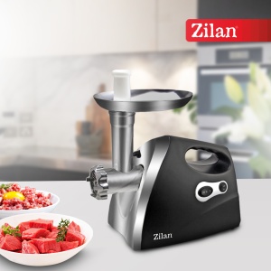 Masina de tocat carne ZILAN ZLN7599,Negru 1200W, Tava si panou inox, Accesorii umplut carnati, Functie revers, 1.6kg min, - Img 5