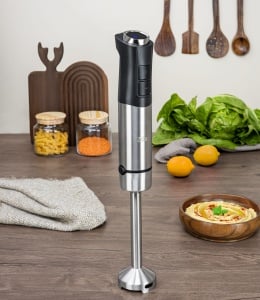 Mixer vertical Zilan ZLN3984, Putere 1200W, 12 trepte de viteza, Functie Turbo, Afisaj digital, Inox - Img 4