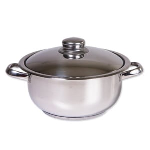 Oala inox cu capac Floria 1,8 L - Fund triplu strat sandwich, ZLN7222