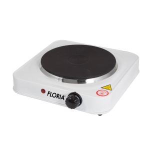 Plita electrica Floria Alb ZLN2805, 22 x 21 x 5 cm,1 ochi, Putere 1000W,