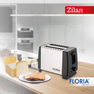 Prajitor de paine Floria ZLN1840 Negru Inox, 700W, 7 nivele de control al temperaturii, buton de oprire - Img 5