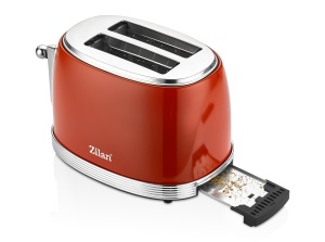 Prajitor RETRO Zilan ZLN7040 Rosu, 6 trepte de prajire, indicator luminos pentru semnalizare - Img 2