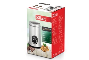 Rasnita cafea electrica, Zilan ZLN8013,Argintiu Negru 150 W, inox, cutite macinare otel inoxidabil - Img 3