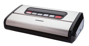 Aparat de vidat si sigilat Heinner HAV-165BKSS, vidare uscata umeda, pompa si sigilare dubla, sistem racire banda sigilare, furtun pentru caserole, cutter incorporat, compatibil cu pungi latime 32 cm