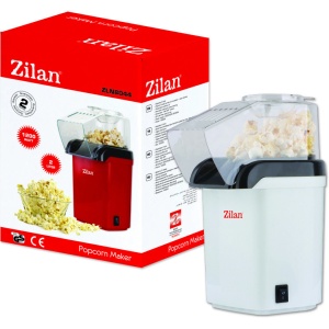 Aparat Pentru Popcorn Zilan ZLN8044,Alb Putere 1200W, sistem cu jet de aer cald, - Img 2