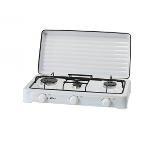 Aragaz cu 3 ochiuri ZILAN ZLN0032A,culoare alb utilizare numai GPL butelie,