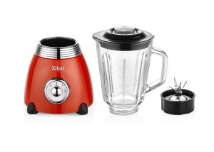 Blender RETRO Zilan ZLN7057 Rosu, capacitate 1.5 L, putere 500W, lame din otel - Img 2