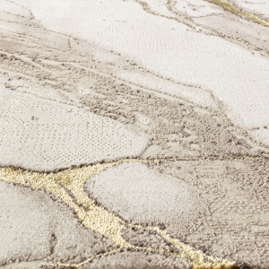 Covor Modern Living , Dormitor Dreptunghiular Marmara T159A Crem Gold - Img 3