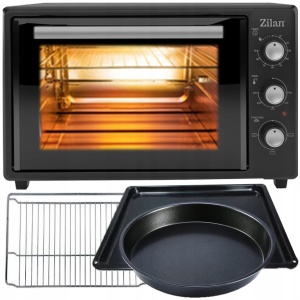 Cuptor electric Zilan ZLN8894 Negru, capacitate 35 litri, geam dublu, putere 1800 W - Img 4