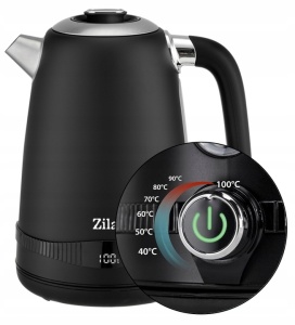 Fierbator electric din Inox Zilan ZLN1001 Negru, digital, 2200 W, 7 niveluri intre 40 - 100 grade celsius - Img 5