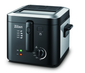 Friteuza Zilan ZLN0010, 1600 W, 2.5 l, Termostat reglabil, Cuva detasabila, inox