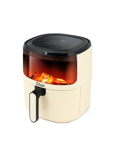 Friteuza Zilan ZLN9984 tip air fryer, 1500W, capacitate 5L, temperatura maxima 200 grade, Crem - Img 2