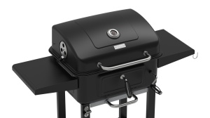 Gratar pentru exterior Zilan ZLN3574, Fabricat din materiale durabile, Grila de gatit 54x42.5 cm din otel cromat, Termometru incorporat, Mobilitate pe roti - Img 3