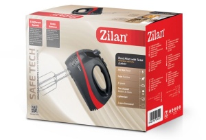 Mixer electric ZILAN ZLN8401, 300W, 5 viteze, Rosu - Img 3