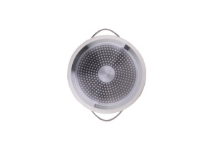 Oala Zilan ZLN0866 din 5 straturi de material, 20 cm diametru, capacitate 2.7l, Otel inoxidabil, Manere nituite - Img 3