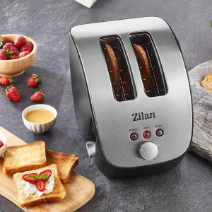 Prajitor de Paine ZILAN ZLN2690,negru inox 1000W, 6 nivele de rumenire - Img 4