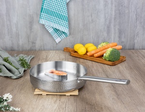 Tigaie inalta Zilan ZLN1337 din otel inoxidabil, 1.5L, Diametru 24 cm, Maner nituit, Maner din inox - Img 2