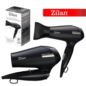 Uscator de par Zilan ZLN9396, 2000W, 2 trepte de viteza, 2 trepte de temperatura, cu aer cald si rece, Negru - Img 4