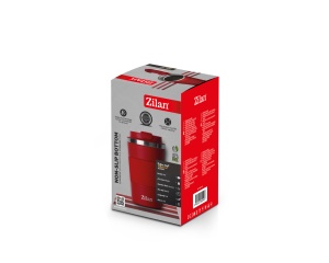 Cana de cafea Zilan ZLN9880 termos, capacitate 380ml, interior din inox, pereti dublii, rosu - Img 2