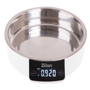 Cantar alimentar Zilan ZLN2977 Alb, ecran digital, bol de 900ml, capacitate maxima de 5 kg - Img 4