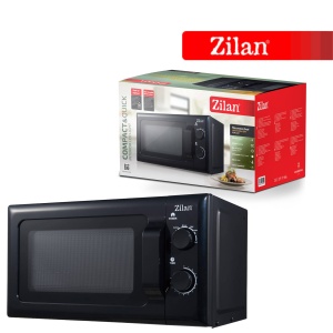 Cuptor cu microunde Zilan ZLN1222, 20 L, 700W, mod pentru dezghet, 6 trepte de putere, Negru - Img 3