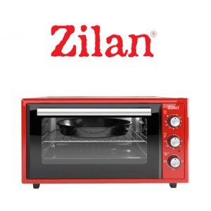 Cuptor electric Zilan ZLN5650, Putere 2000W, Capacitate 45L, Timer, Termostat, 3 trepte putere, interior emailat, Rosu - Img 4
