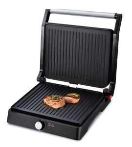 Gratar electric Heinner HEPG-F2000BKSS, 2000W, temperatura reglabila, placi aluminiu turnat cu acoperire non-stick, dimensiuni placi: 29 x 23 cm - Img 3