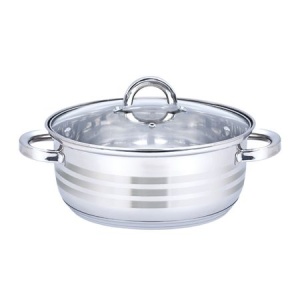 Oala cu capac Floria ZLN4106, Inox, 24 x 9 cm, 4 L