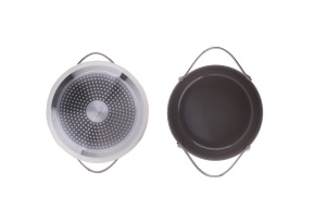 Oala Zilan ZLN0873 din 5 straturi de material, 24 cm diametru, capacitate 5.2l, manere nituite din otel inoxidabil - Img 3