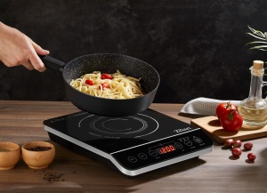 Plita cu inductie Zilan ZLN8078 Neagra, putere 2000W, geam din cristal negru - Img 4