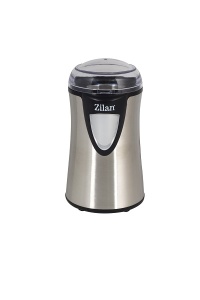 Rasnita cafea electrica, Zilan ZLN8013,Argintiu Negru 150 W, inox, cutite macinare otel inoxidabil