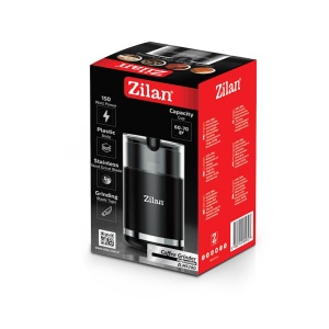 Rasnita electrica Zilan ZLN9280 pentru cafea, lame din otel, corp din plastic, negru - Img 2