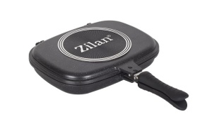 Tigaie dubla ZILAN ZLN9522,culoare negru Diametru 30 cm, garnitura silicon rezerva, - Img 4