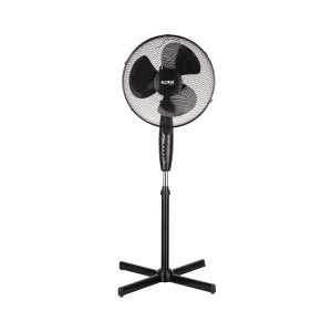 Ventilator cu picior FLORIA ZLN1181 - 40cm, 40W, 3 viteze, motor silentios, negru