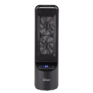 Aeroterma ceramica turn Zilan ZLN2052 Negru, 2000W, timer 8H, siguranta la rasturnare - Img 2