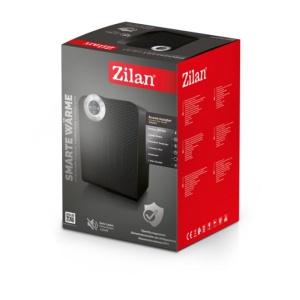 Aeroterma ceramica Zilan ZLN2021 Negru, 1800W, motor din cupru, rezistenta la apa IPX1 - Img 3