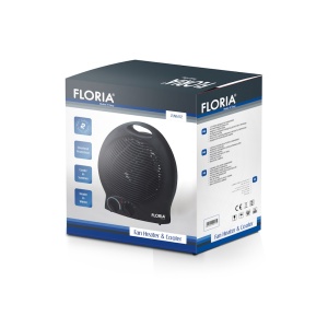 Aeroterma Floria ZLN6172,Negru Putere 2000W, 2 nivele de incalzire+rece, Protectie supraincalzire, Termostat reglabil, - Img 2