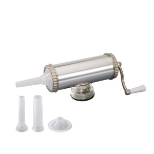 Aparat de umplut si facut carnati FLoria ZLN2577, Capacitate 2.5Kg, Aluminiu, 3 palnii incluse