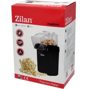 Aparat Pentru Popcorn Zilan ZLN8045,Negru Putere 1200W, sistem cu jet de aer cald, - Img 3